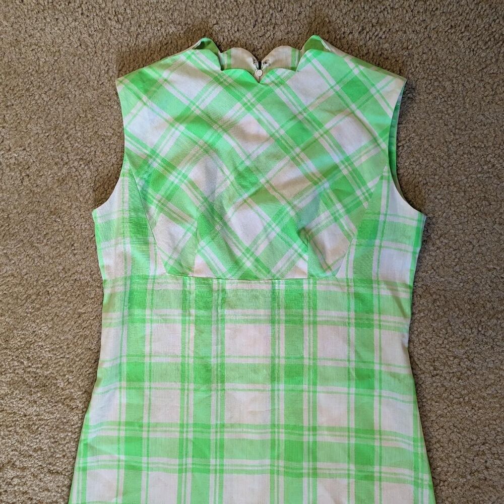 Vintage 60s Plaid Shift Dress
